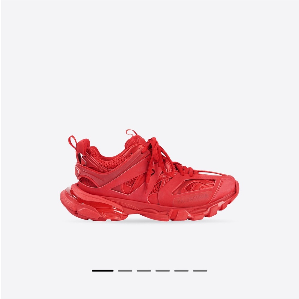 Red Balenciaga Track Sneakers